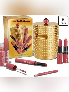 MAC Stay Curious Party crew vault Limited Edition 6 pack and 1 gift box